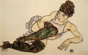 reclining-woman-with-green-stockings